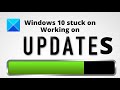 Windows 10 stuck on working on updates
