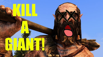 How to kill a giant with no bow!