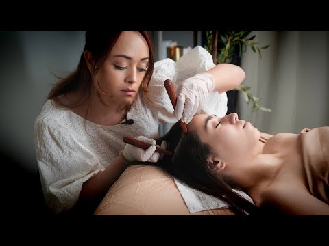 [ASMR] Scalp, Face, Chest Point Pressure Therapy for Deep Sleep: Soft Scalp Check, Sensory Test