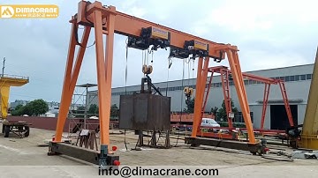 Heavy Load Testing & Installation before shipping~~16 ton European Single Girder Gantry Crane