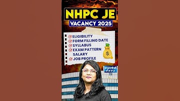 NHPC JE 2025 l Eligibility, Syllabus, Exam Pattern, Salary, Job Profile l #shorts #pw #nhpcje