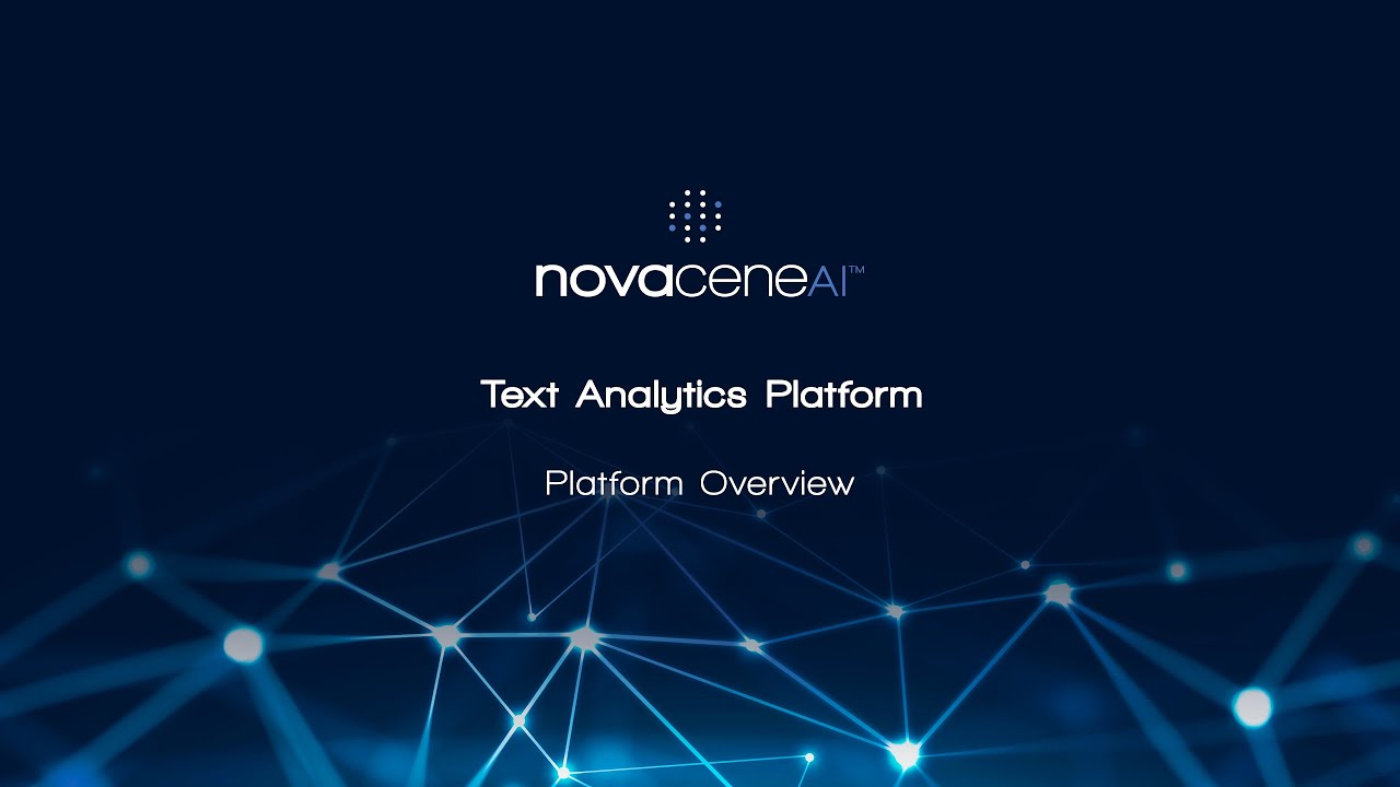 NovaceneAI™ Text Analytics Platform Demo