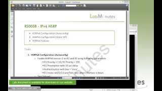 LabMinutes# RS0038 - Cisco IPv6 HSRP
