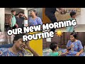 Our new pregnancy morning routine        allu loves priya