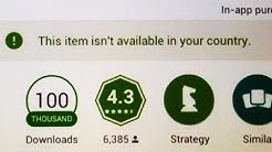 How to fix "This item isn't available in your country", in Google Play Store on Android!  - Durasi: 3:50. 