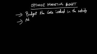 Optimization Marketing Budget