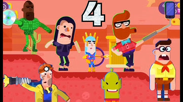 Bowmasters - Gameplay Walkthrough Part 4 - 10 New Characters Stronger (iOS) (Android)