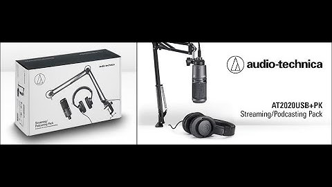 AT2020usb+PK USB microphone Unboxing and Setup