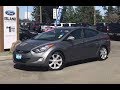 2012 Hyundai Elantra Limited W/ Leather, Moonroof, Heated Seats Review| Island Ford