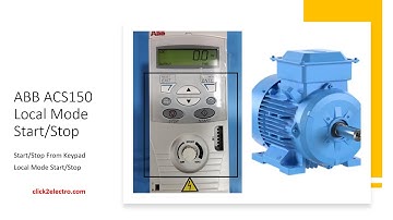ABB ACS150 Drive Local Mode Start/Stop | Keypad Start/Stop in English