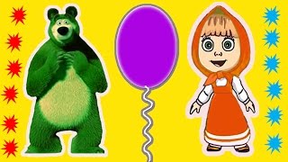 Learn colors by popping balloons with masha and bear Fun for kids Baby Monster screenshot 4