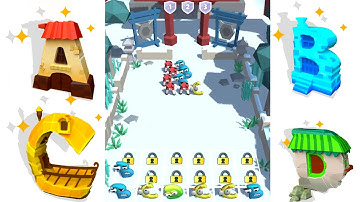 New Alphabet Fusion Battle, ABC Letter 3d Run, Merge Game, Alphabet House