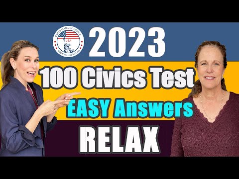 USCIS 100 Civics Questions (2008 version) for US Citizenship Test 2022 version | 쉬운 답변