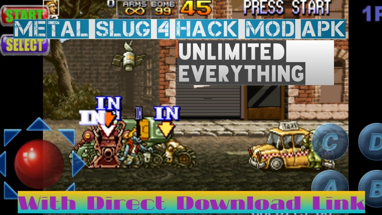 Metal Slug 4 Hack Mod Apk Unlimited Fire Guns Vehicles