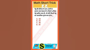 Percentage Short Trick #uppcs #maths #gyansir #mathstrick #ytshorts #ssc #bank #railway #csat #bpsc