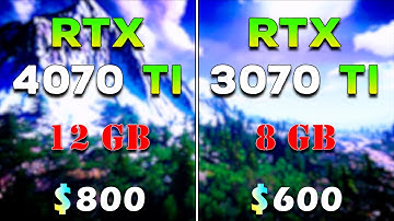 RTX 4070 Ti 12GB vs RTX 3070 Ti 8GB | How Much FPS Difference Between Latest & Previous Generation?