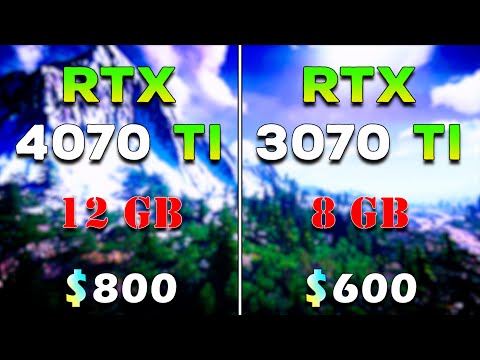 RTX 4070 Ti 12GB vs RTX 3070 Ti 8GB | How Much FPS Difference Between Latest & Previous Generation?