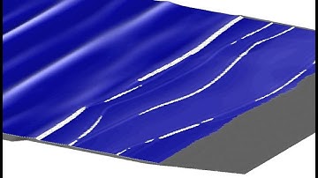 Boussinesq simulation 2D irregular waves onto shallow reef