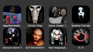 Piggy Siren Head Mod, Sinister Edge, Granny Chapter Two, Slendrina The Cellar, Demonic Manor 3... screenshot 2