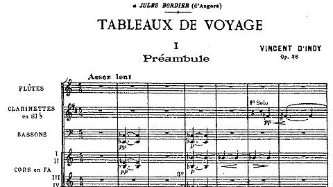 Vincent d'Indy - Tableaux de Voyage,  Op. 36 (1889)