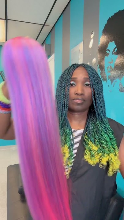  Hair braid color blend - YouTube