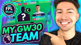 FPL GW30 TEAM SELECTION | My Chip Strategy 📝 | Gameweek 30 Squad - Fantasy Premier League 2023\/24