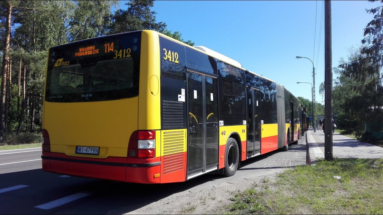 MAN NG363 Lion's City G #3412 MZA Warszawa (linia 114)