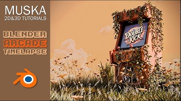 Blender 3D Timelapse / Arcade Game Diorama / 2025