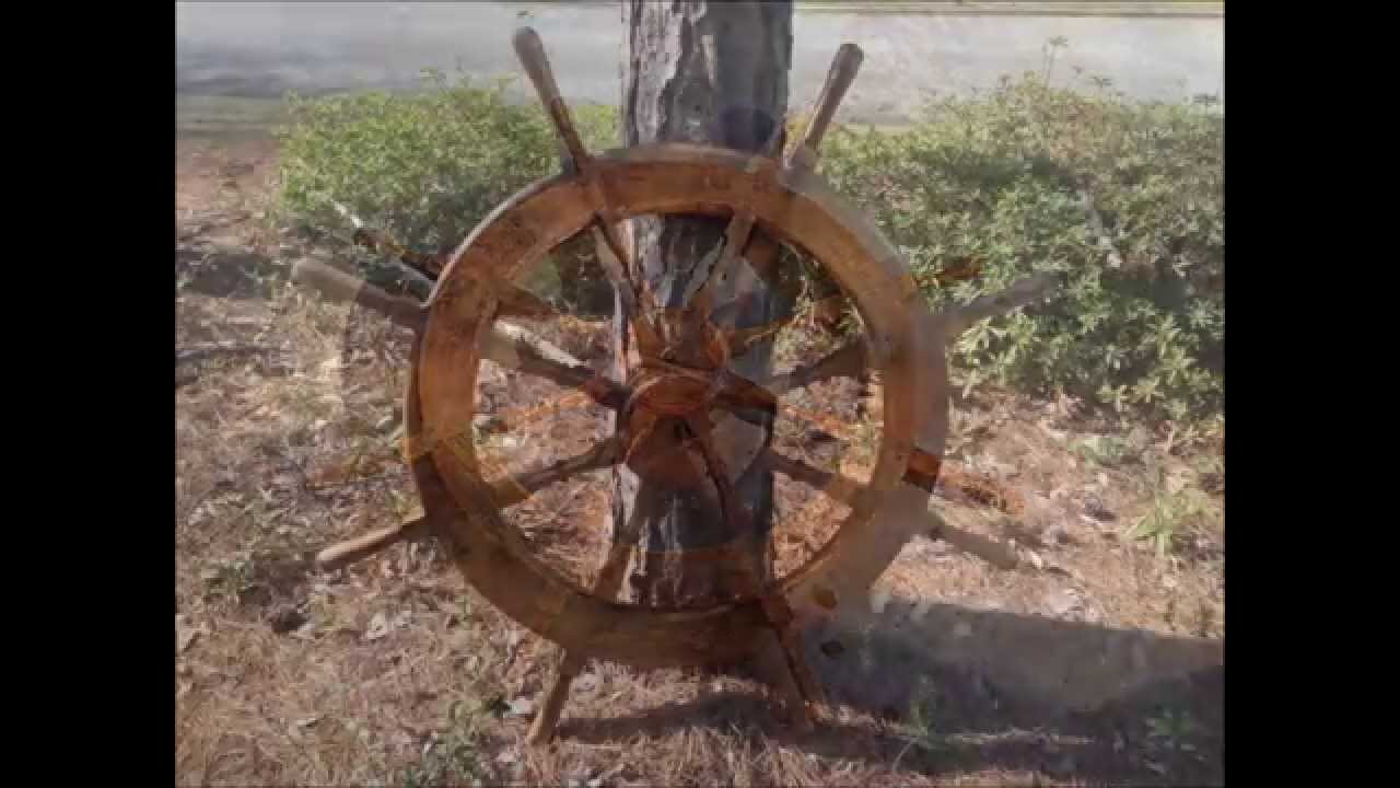 Building a wooden ships wheel - YouTube