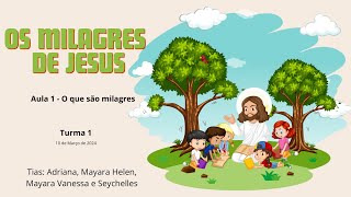 MILAGRES DE JESUS  Aula 1: O que são milagres?