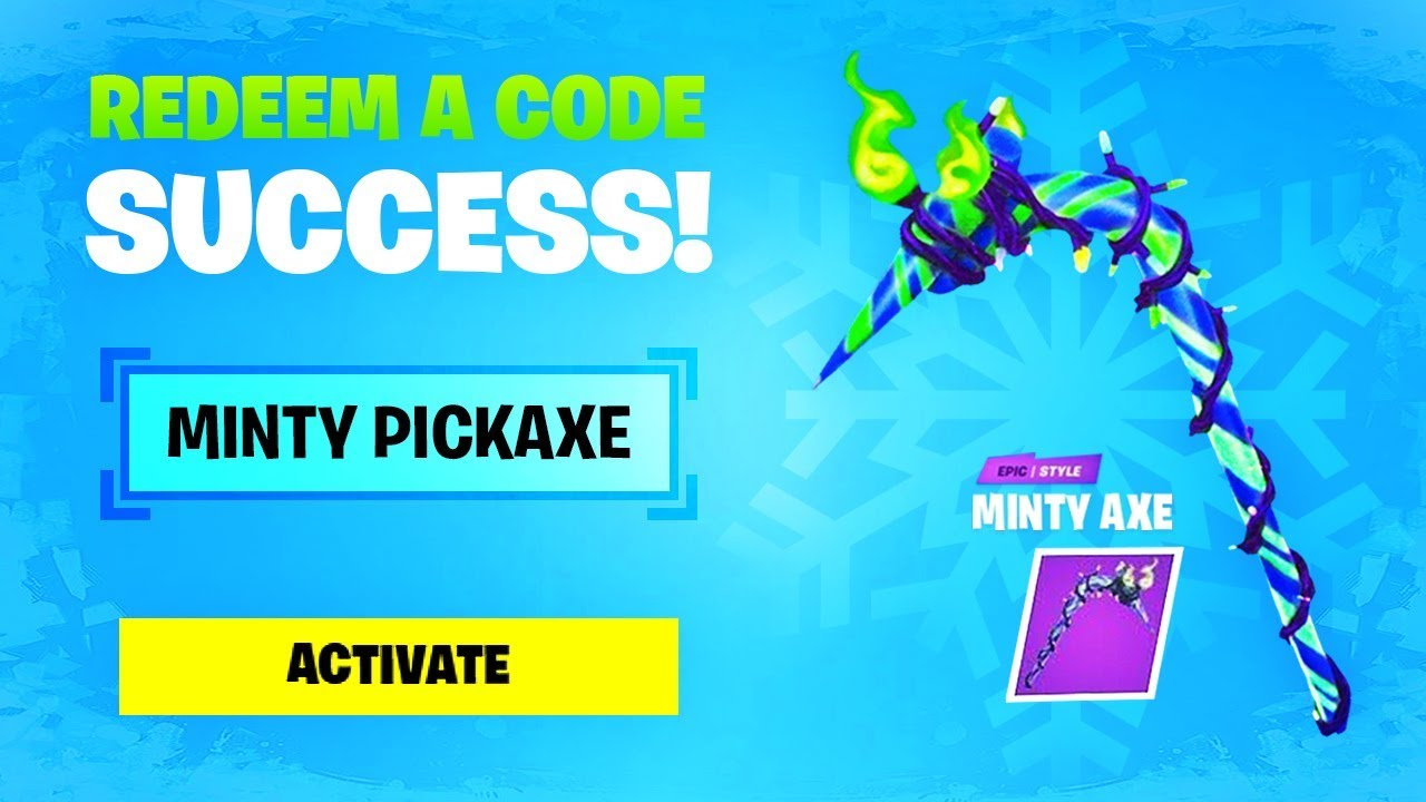 Claiming The Free Pickaxe Code In Fortnite Free Code Youtube
