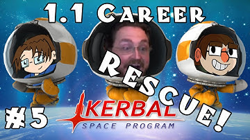 Kerbal Space Program - Version 1.1 - Career - Ep 5 [Airplane & Rescue Mission]