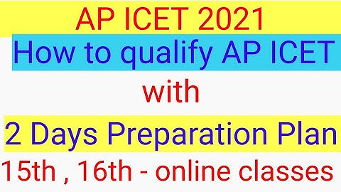 How to qualify AP ICET 2021 with 2 days Preparation plan @ 15th reasoning 16th arithmetic