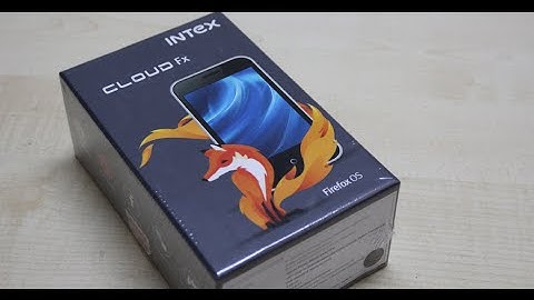 Intex Cloud FX Unboxing - 1st Firefox Phone in India