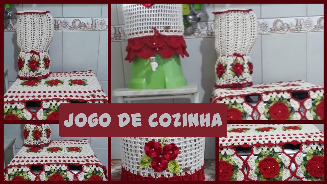 E esse jogo de cozinha!? 🧶🤎 deixe sua cozinha ainda mais decorada co