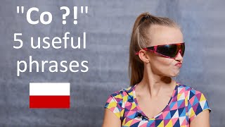 Polish with Dorota - 5 useful phrases with the word "co" (A1-A2 level)