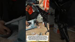 Motorcycle Frame Assembly Guide | Easy Bolt Install 🔧 #mechanic #motorcycle #DIY