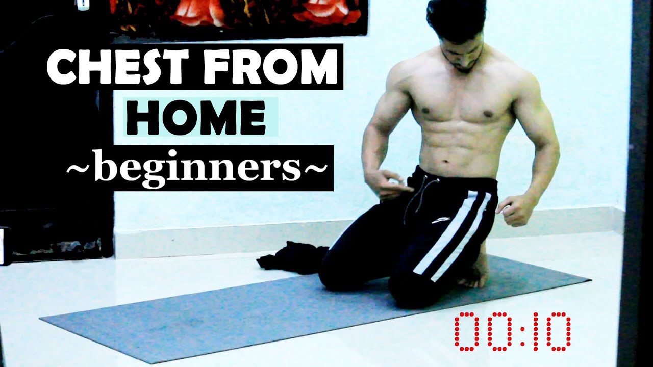 15 Minutes CHEST WORKOUT AT HOME BEGINNERS No Equipment Chest