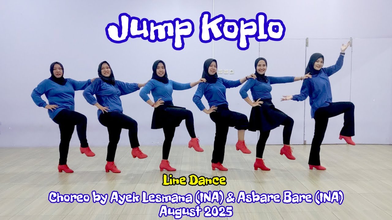 Jump Koplo Line Dance - Хореография @ayeklesmana8032 @asbarebare90 - от Melody Line Dance Gombong