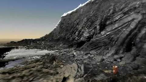 3D Laser Scan of Coastal Rock Face