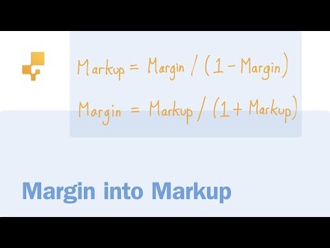 Markup Multiplier Chart