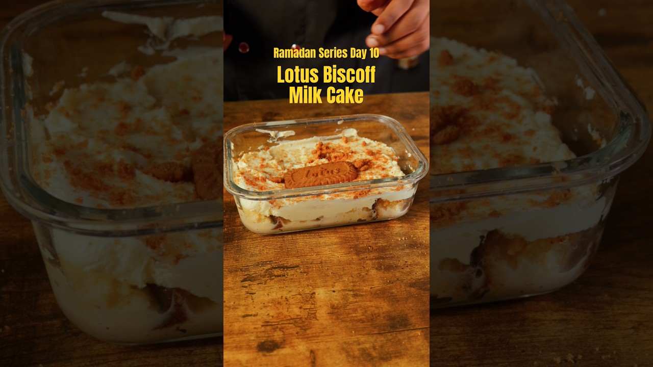 Easy Ramadan Dessert Recipes Lotus Biscoff Milk Cake 10/30 #ramadan #dessert  #muslim #easyrecipes