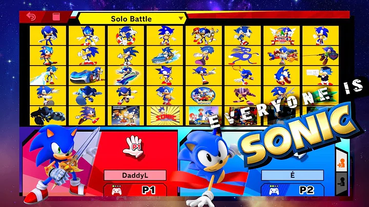 What If Every Character Was A Different Sonic in Smash Ultimate?! Who Would Win?!