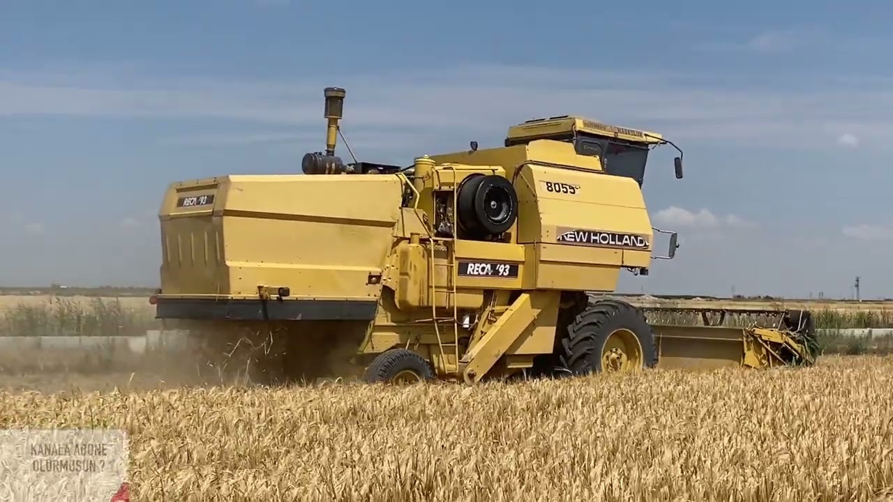 New Holland 8055 Arpa Biçimi İç Dış çekim🟡🟡 (eskiler iyi bilir)