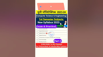 Computer Science Engineering 1st semester exam & Practical (Part 2) | polytechnic 1st semester exam