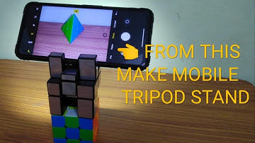 How to make MOBILE / PHONE STAND /TRIPOD from Mirror cube |hindi | very easily | AK CUBE