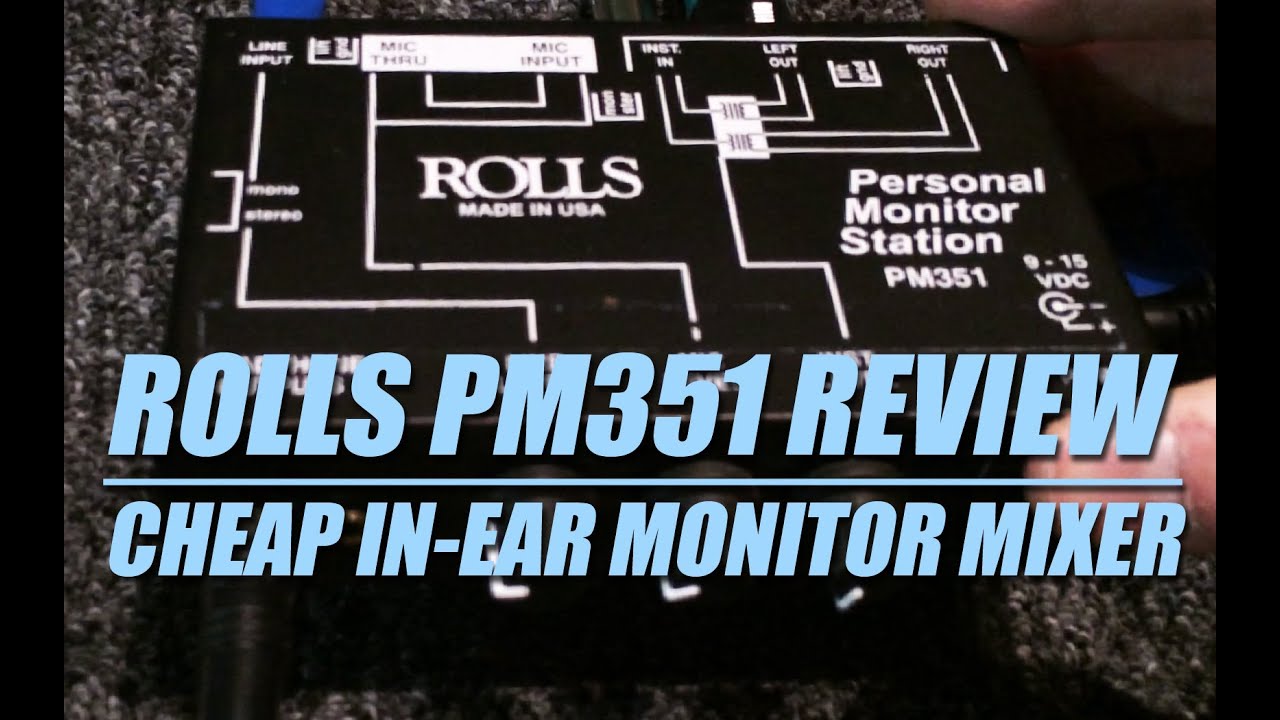 Rolls PM351 Review: Cheap in Ear Monitor System!