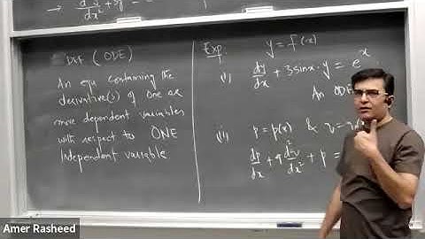 MATH120 - S3: Lecture - 20 - Intro to Differential Equations