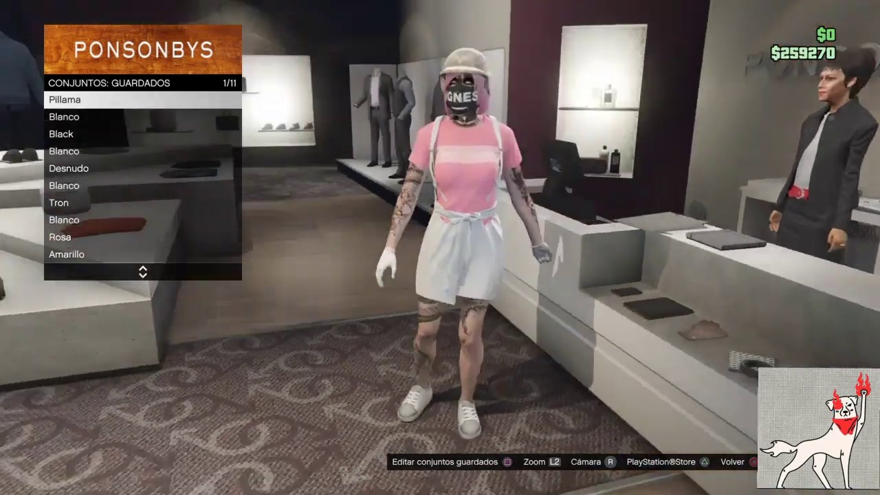 ☠CONJUNTOS PERSONAJE MUJER 2 / GTA V ONLINE PS4 / 1.50 1.51☠ - YouTube