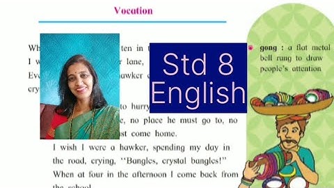 Std 8 L-2.1 Vocation Easy explanation in Marathi